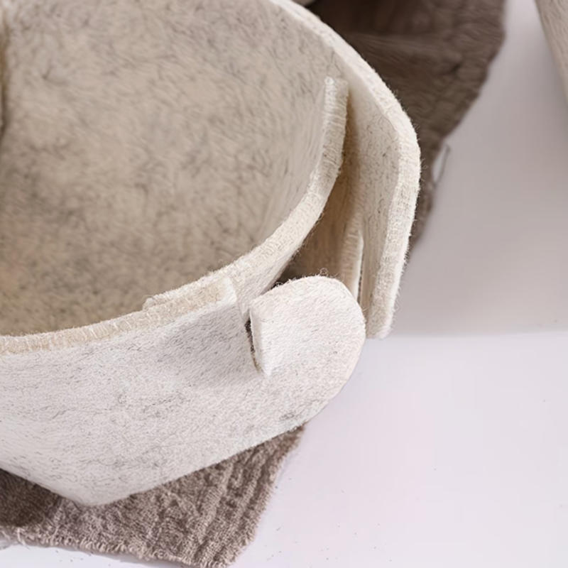 3Pcs Foldable Felt Storage Boxes Multi-Functional Home Organizer Baskets for Cosmetics, Stationery & Small Items