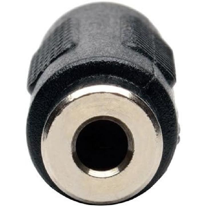 TRIPP LITE 3.5mm to 3.5mm Mini Stereo Audio Coupler Extender F/F (P310-000), Black