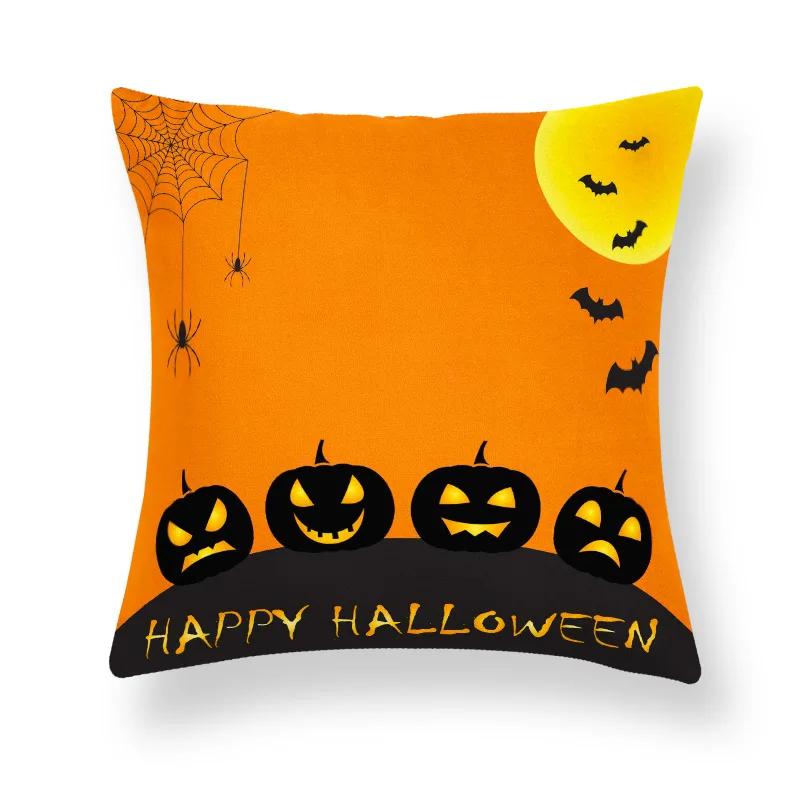 Eaby Cartoon Pillow Halloween Ghost Festival Pillow Cover Sofa Pillow Cushion Home Decoration