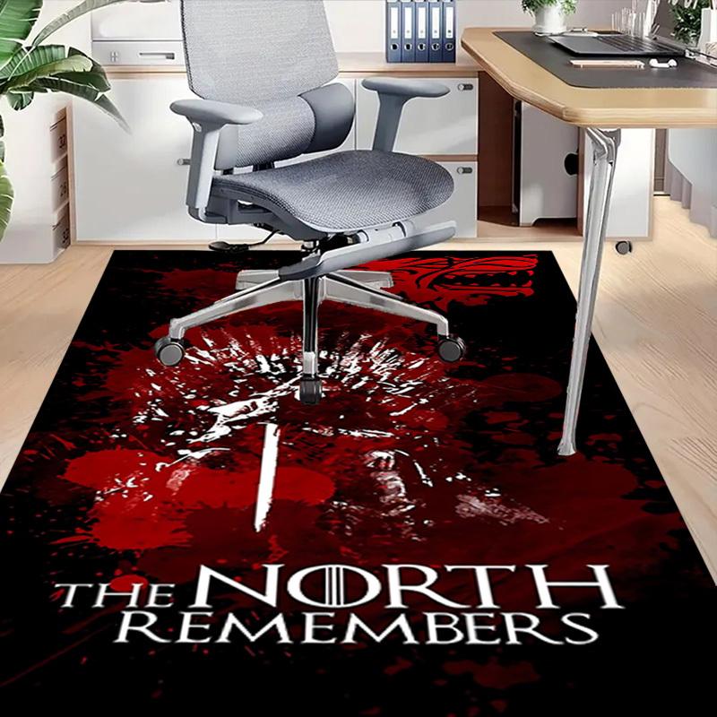 1 Stück The North Remembers Teppich, Büroteppich Außenmatte Heimdekoration Bereichsteppich Festival