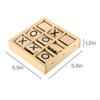 Gioco da tavolo Tic TAC Toe Rompicapo Famiglia Tavolino da caffè fatto a mano per interni