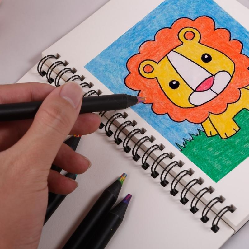 Rainbow Pencil Rainbow Colored Pencil Set for Art Drawing,Coloring and Sketching