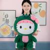 35cm Hello Kitty Dinosaur Drag  Plush Toy Hello Kitty Doll Creative Children's Gift Doll Cat Pillow  Anime