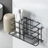 Wall Mounted Toothbrush Holder No Drill Suitable for Electric Toothbrushes & Toothbrushes, Space-Saving Toothpaste Organizer