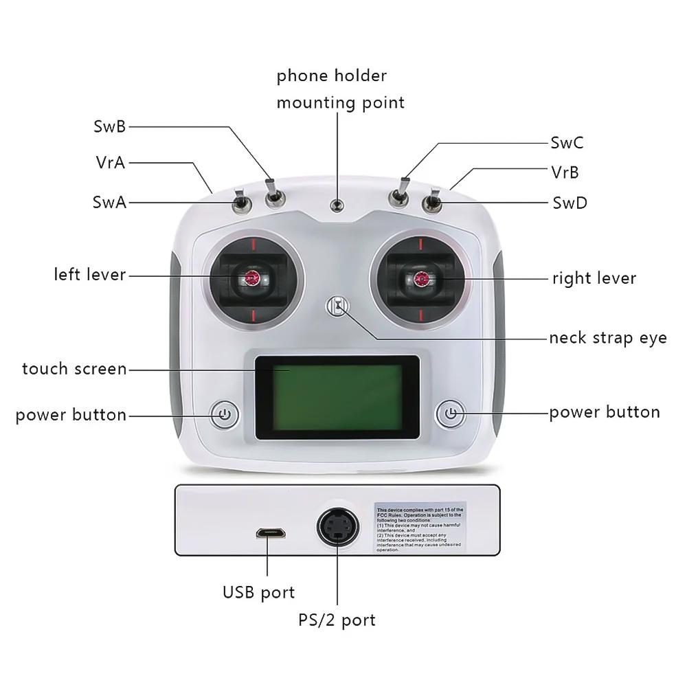 Flysky FS-I6S FS I6S 10CH 2.4G RC Quadcopter Transmitter Controller Set w/Receiver FS-iA6B or FS-IA10B w/Change Mode Gift