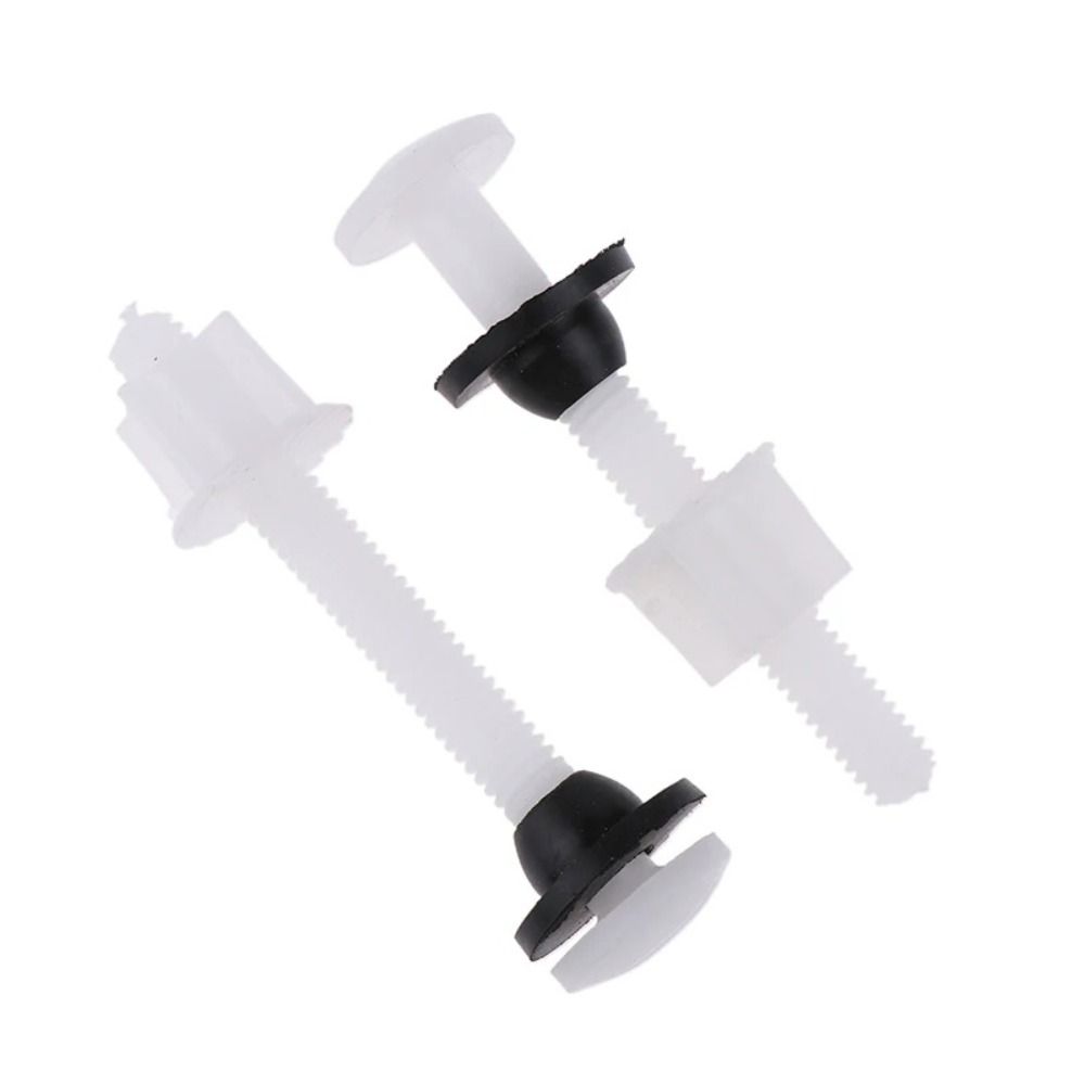 New Plastic Toilet Seat Hinge White With Washers Toilet Screw Bathroom Accessories