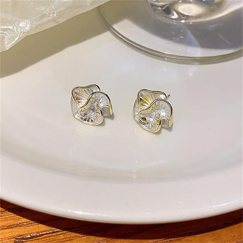 

Темпераментные эмалированные серьги-гвоздики с камелией, женские модные простые серьги, ювелирные изделия