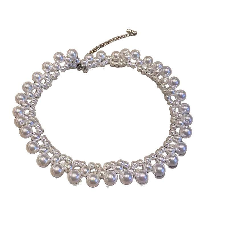 French Retro Dilraba Style Pearl Necklace for Women – Elegant & Versatile Clavicle Jewelry.