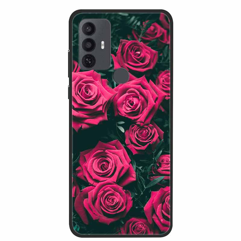 For TCL 30 SE Case Luxury Soft Silicone Protective Animals Phone Cover for TCL 305 306 Case 30SE TPU Funda for TCL30SE Cartoon