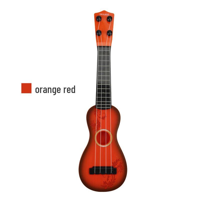 Children's Educational Wood Grain Ukulele with Steel Strings