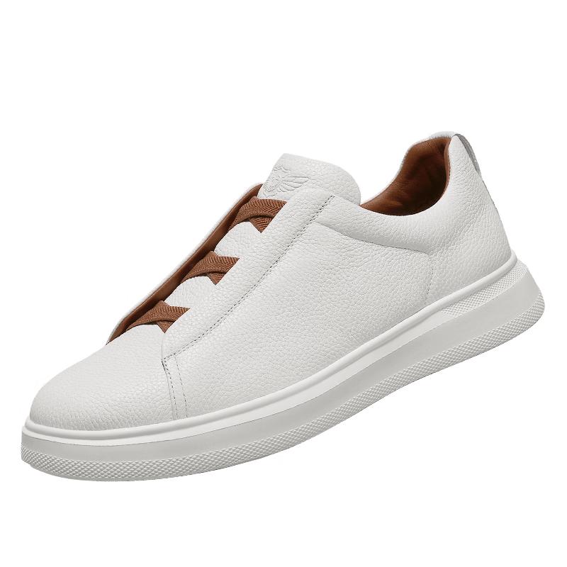 Desai Men s Leather Slip-on Casual Sneakers 39