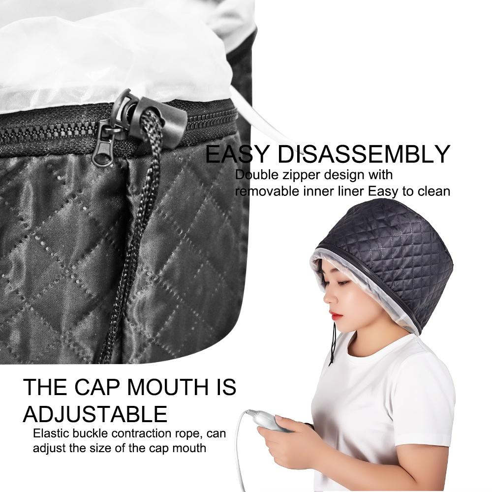 2 Levels Heats up Quickly Heat Cap Thermal Heat Cap Hair Steamer Bonnet Hair Spa Hat