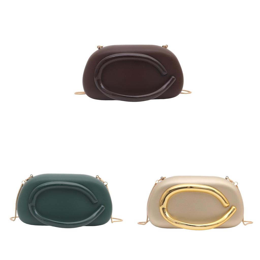 Acrylic Box Clutch Bag For Women With Chain Strap Small Evening Purse Crossbody Fashion Accessory