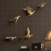 3D Resin Bird Wall Decor, No-Drill Hanging Decorative Birds for Home Wall Art