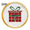 Dekoratives Untersetzer-Herstellungsset Weihnachten Mosaik DIY-Set, Festliches Kunst-Nikolaus-Kranz-Thema Starter-Set Schneemann-Muster, Fliesen-Basteln für Erwachsene, Handgemacht