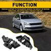 Front Bumper Support Retainer Bracket Set for 2011 2014 Volkswagen Jetta Pair 2x