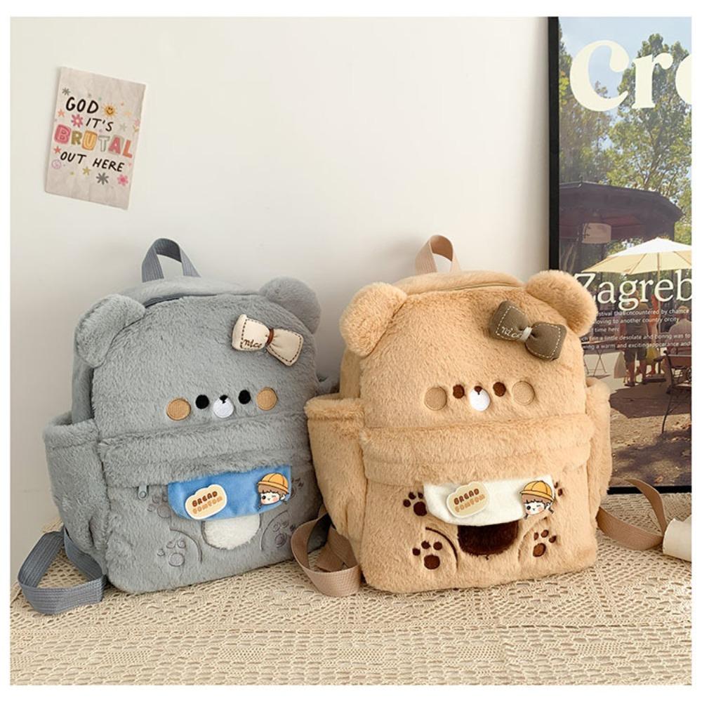 

Cartoon Shoulder Bag Cute Animal Shoulder Bag Fashion Bear Plush Backpack