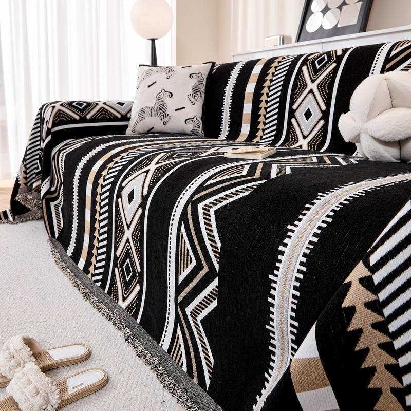 

Шенилл Этнический Стиль Чехол для Дивана Полное Покрытие Нескользящий Защитник Дивана Универсальный Плед для Дивана Кемпинга Коврики для Дивана Стеганое Одеяло 180*200cm