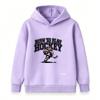 Kids Boys Girls 100% Cotton Crew Neck Short Sleeve T-Shirt, Born to Play Hockey Graphic Casual Tee for Ice Hockey Sport Loving Children, Soft Breathab