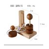 Qiqutop Educational Wooden Puzzle Ring Removal Stringing Set of 6 A puzzle that adults and children alike will Brain mental thinking wooden perfect