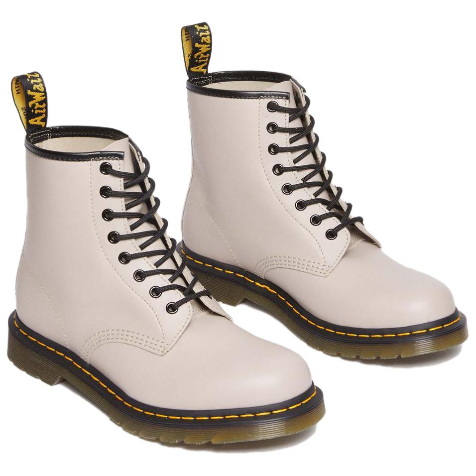 DR. Martens Bequeme Schnürstiefel Kurze Martin Boots Unisex Stiefel Beige 31008348