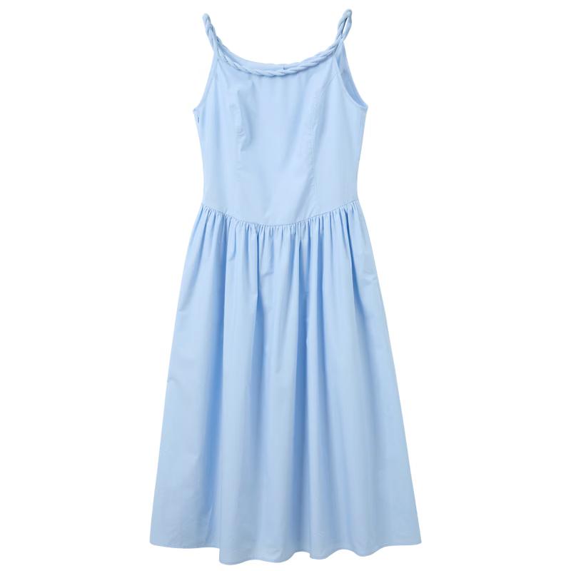 Sancai 2026 Summer French Style Sleeveless A-line Dress