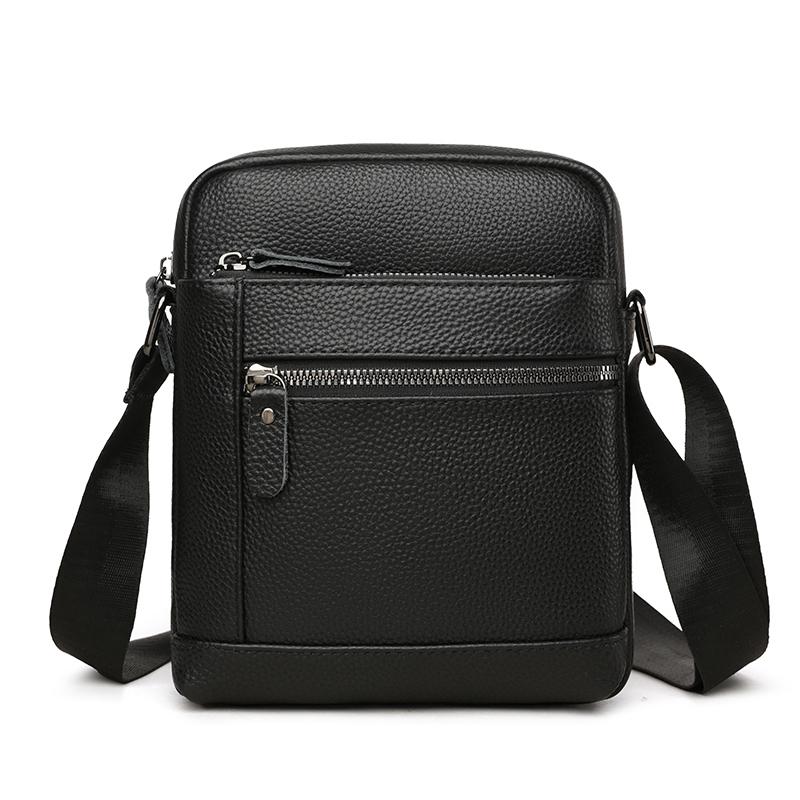 

Cow Leather Man Handbag Multilayer Bag Luxury Genuine Leather Shoulder Crossbody Bag Wallet Mobile Phone Bags 18cm 7cm 21cm