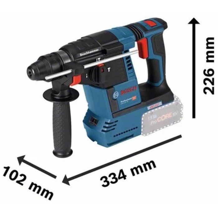 Perforateur SDS Plus 18V GBH 18V-26 (sans batterie ni chargeur) + coffret L-BOXX - BOSCH - 0611909001