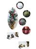Retro Christmas Ornament Set - 12 Pieces, 8cm Holiday Decoration Balls for Tree