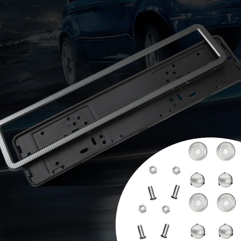 European License Plate Bracket Stainless Steel Number Plate Bracket Car License Plate Holder For Euro Plates Auto Accessories