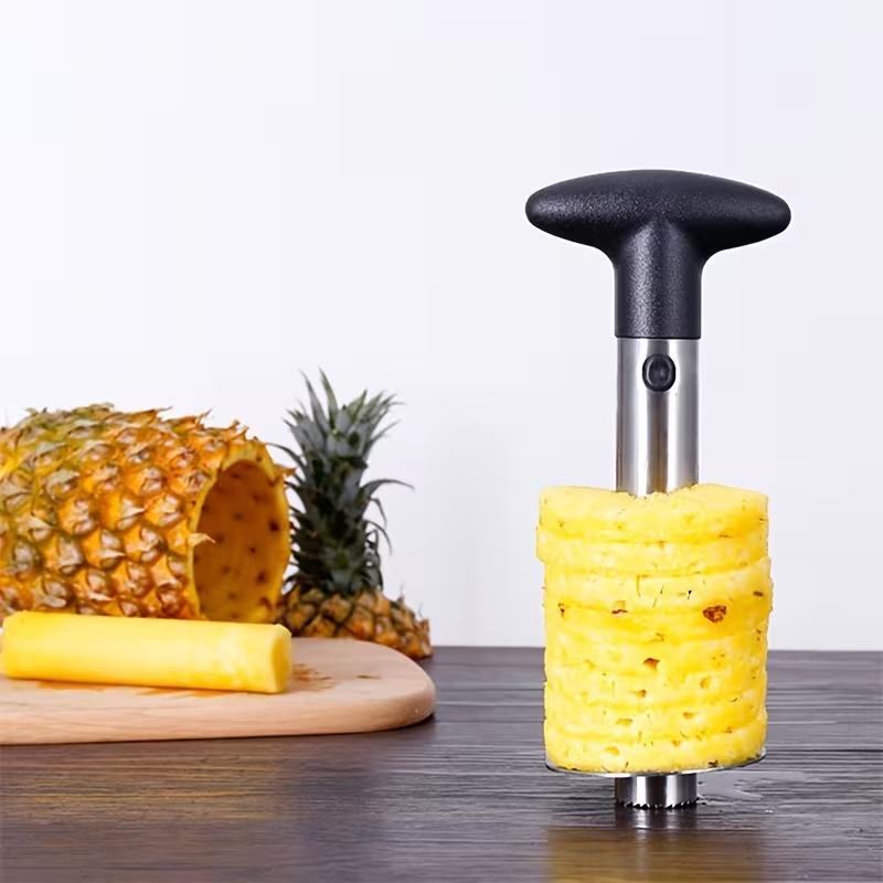 Stainless Steel Pineapple Corer Slicer Peeler Manual Pineapple Cutter Tool Easy Fruit Spiral Divider Kitchen Gadget