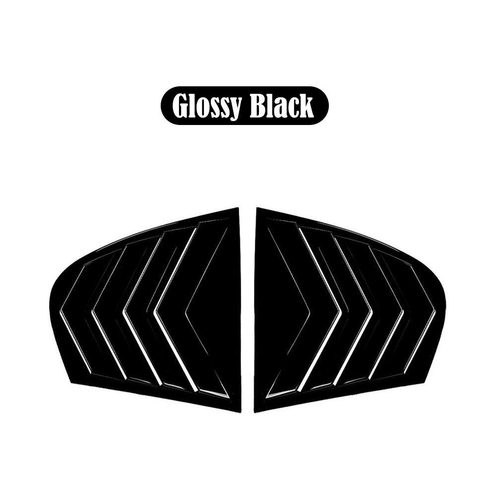 

2 шт. АБС пластик Накладка на жалюзи заднего стекла автомобиля для BMW 5-й серии E60 2004-2010 Воздухозаборники Ветровое стекло Заднее стекло Вентиляционная решетка Спойлер Накладка Glossy Black