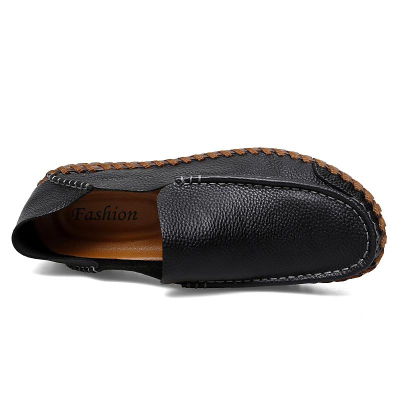 Brand Men's Soft Genuine Leather Shoes Driving Shoes Designer Outdoor Men Breathable Loafers Casual Flat Shoes Fashion Moccasins