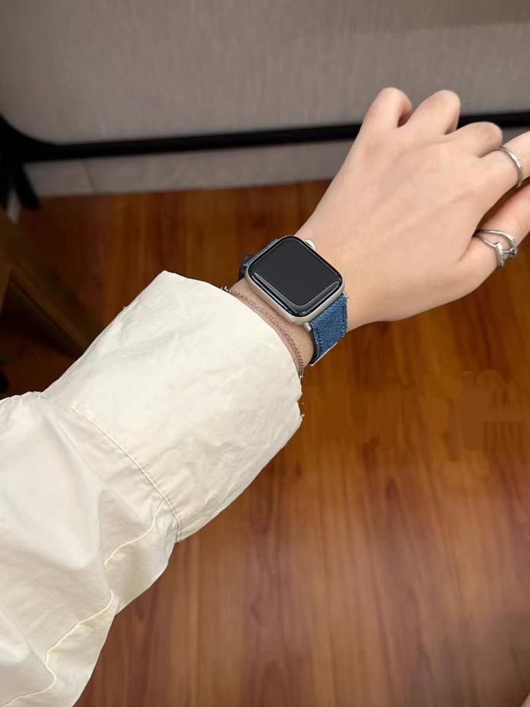 Leather loop For Apple Watch band Watchband Series Ultra 11/10/9/8/7/6/5/4/3/2 SE 38mm 40mm 41mm 42mm 44mm 45mm 46mm 49mm Strap