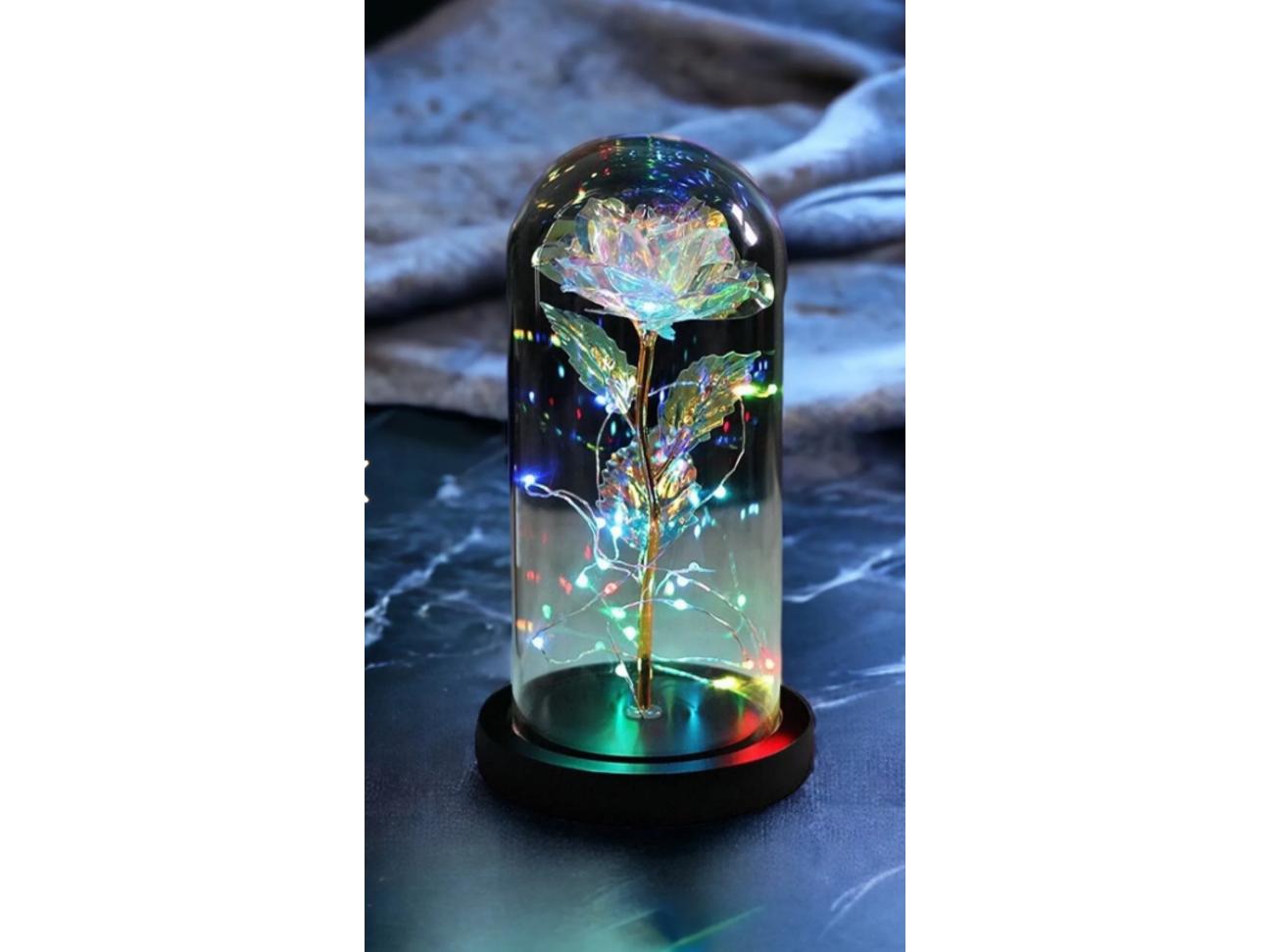 

Декоративная лампа RGB Fairy со светодиодной подсветкой Infinity Rose Galaxy в колокольчике
