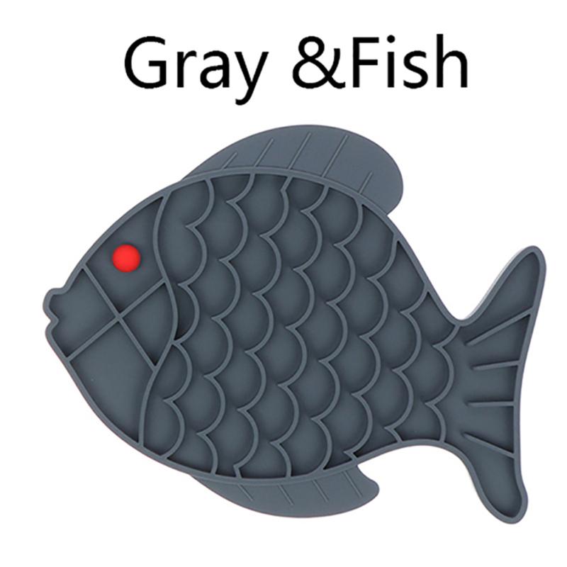 Silicone Slow Food  Tray Anti Choking Bowl For Pet Cats Dogs Slow Feed Mat