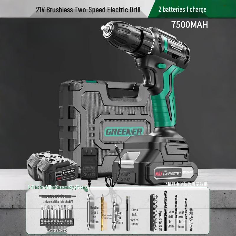 21V Cordless Brushless Impact Drill CN plug (adapter included)