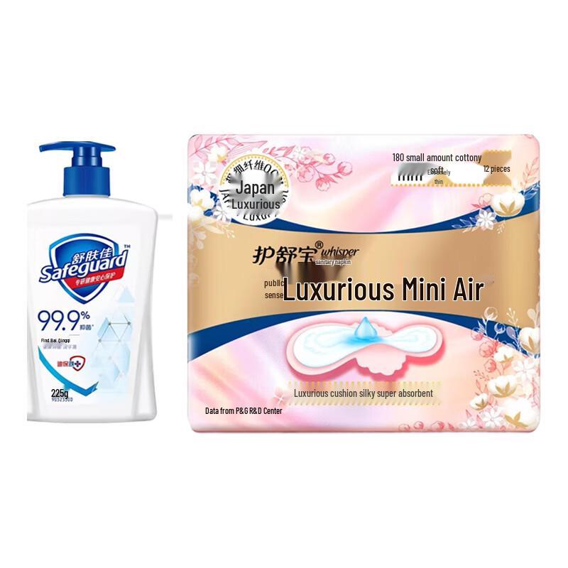 Safeguard Antibacterial Hand Wash & Sanitary Napkin Household Set