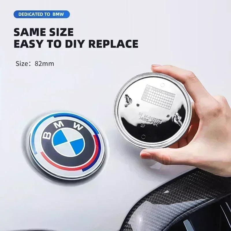1 peça Emblema do Capô Dianteiro do Carro Logotipo da Placa Traseira para BMW E87 E30 E46 E28 E34 E39 E60 F02 F18 F35 G20 G03 G05 F10 E93 F20 M4 M5 X5 X6