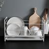 Kitchen Utensil Drainer Metal Drying Holder Household Countertop Storage Rack for Dishes Plates Bowls Spoons