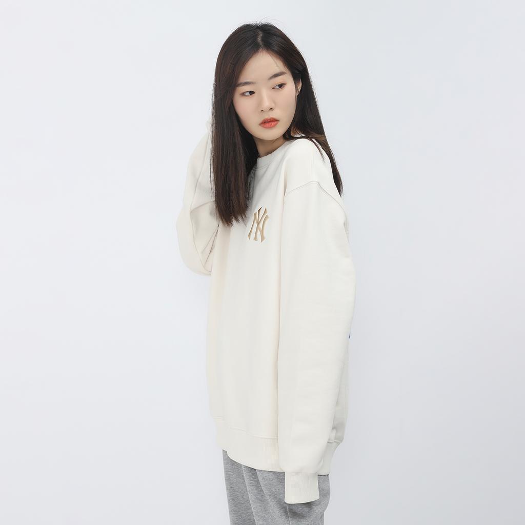 New MLB Sweatshirts Unisex Cream 3AMTEC114-50CRS