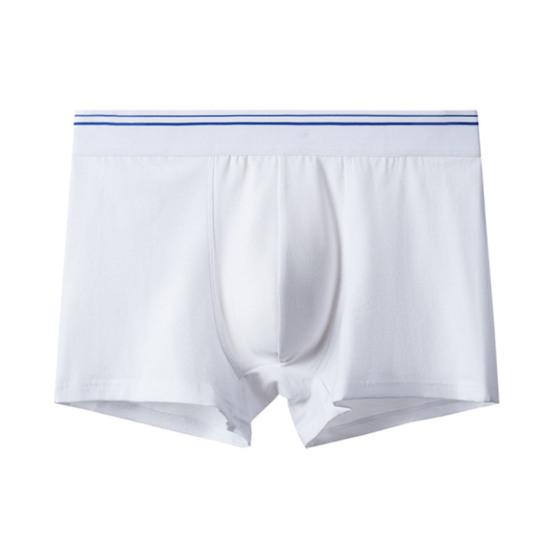 Men Boxer Underwear Elastic Mid-Waist Design U-Convex Shorts Briefs Smooth