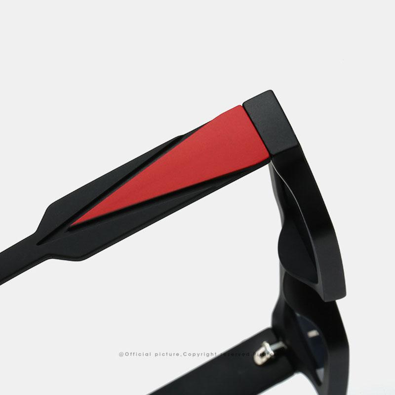 Sport UV400 Sunglasses Vintage Square Frame Colorful Mirror Coating Unisex for Women Men Outdoor Riding Eyeglasses Punk Style