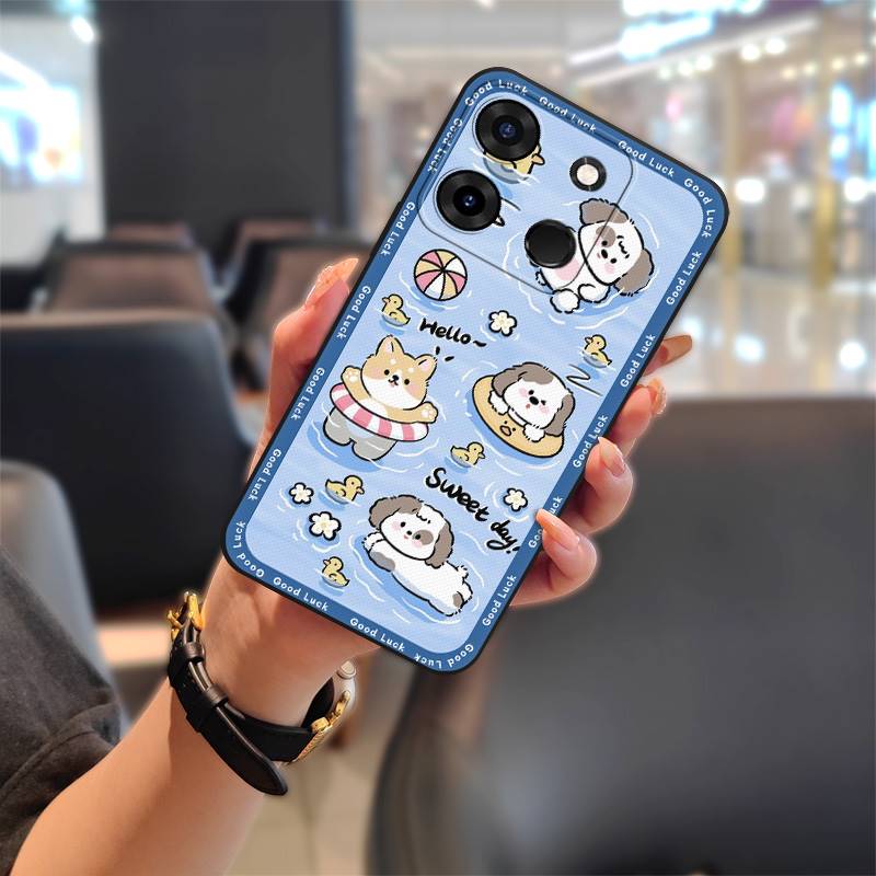 Soft Case Protective Phone Case For Infinix Smart7 HD Anti-dust Fashion Design Full Wrap Silicone Dirt-resistant Cartoon