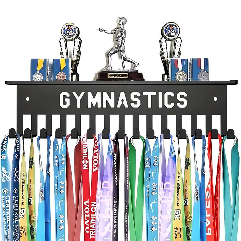 Medal Display Rack Metal Medal Hanger Holder Wall Mounted Large Capacity Award Holder For Race Soccer Basketball Sports Karate