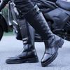Men’s Motorcycle Boots Western Boots Black Jockey Boots Casual Brown Street Style Cool High Boots Plus Size