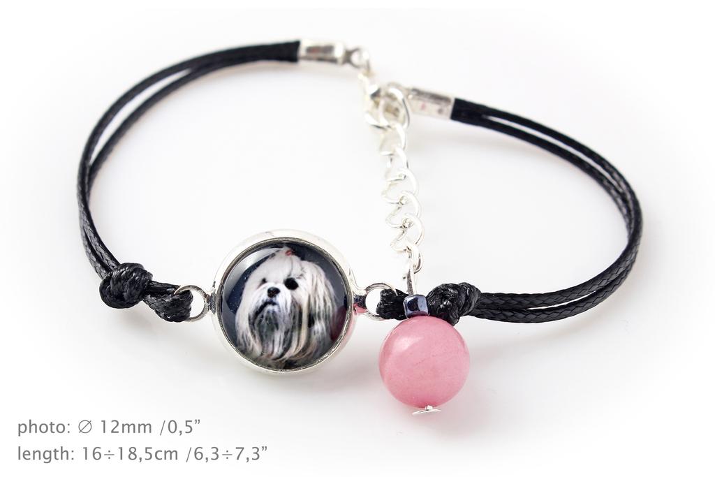 Lhasa Apso - bracelet with your photo handmade, unique jewelry from the Art-Dog brand