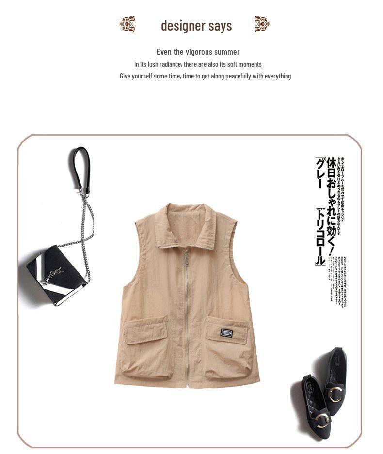 Vestă fără mâneci pentru femei Mărimi mari 80-300 Jin - La modă pentru primăvară, vară, toamnă