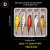 5pcs/box Fishing Lure13.7g/10g Minnow Crankbait Wobblers 3D Eyes Perch Artificial Bait Pike Carp Bait Swim Bait Fishing Pesca