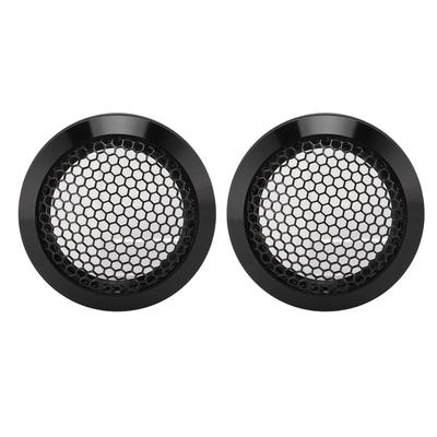 2 szt. Osłona głośnika samochodowego Automobilowa kratka sufitowa Metalowa siatka Ochraniacz zamienny Okrągły ŚZ 64mm Czarny
